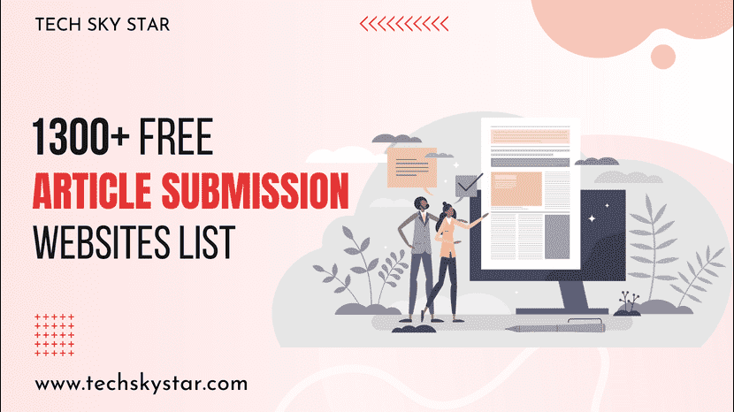 Best 1300+ Article Submission websites